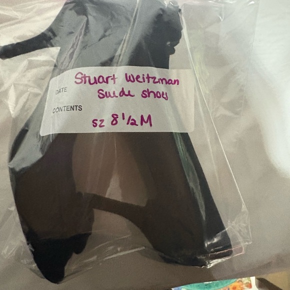 Stuart Weitzman Black Ruffle Peep Toe Heels - Picture 15 of 16